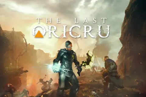 Zbrojny wojownik z mocą w dłoniach walczy z potworami w świecie gry The Last Oricru.